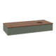 V&B Waschtischunterschrank mit Frontstruktur Antao 120x19x50cm, HL, WBP w wa, le gre. m Lac-3