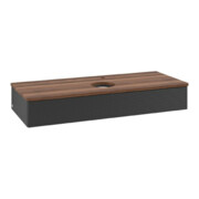 V&B Waschtischunterschrank mit Frontstruktur Antao 120x19x50cm, HL, WBP w. wal, bla m Lac