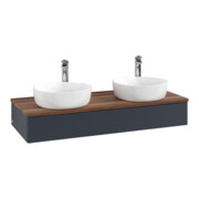 V&B Waschtischunterschrank mit Frontstruktur Antao 120x19x50cm, HL, WBP w wal, md bl. m Lac