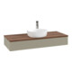V&B Waschtischunterschrank mit Frontstruktur Antao 120x19x50cm, HL, WBP w wal, st. Gr m Lac-1