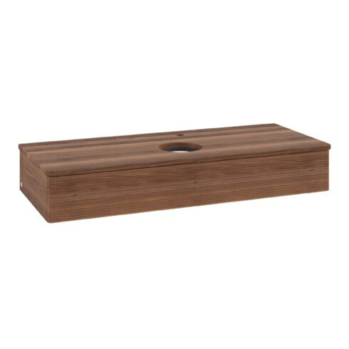 V&B Waschtischunterschrank mit Frontstruktur Antao 120x19x50cm, HL, WBP w. wal, w. wal