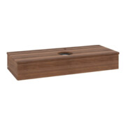 V&B Waschtischunterschrank mit Frontstruktur Antao 120x19x50cm, HL, WBP w. wal, w. wal