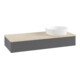 V&B Waschtischunterschrank mit Frontstruktur Antao 120x19x50cm, WBP botti., Anthrac. m Lac-3