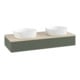 V&B Waschtischunterschrank mit Frontstruktur Antao 120x19x50cm, WBP botti., lea gre. m Lac-4