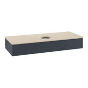 V&B Waschtischunterschrank mit Frontstruktur Antao 120x19x50cm, WBP botti., md bl. m Lac