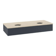 V&B Waschtischunterschrank mit Frontstruktur Antao 120x19x50cm, WBP botti., md bl. m Lac-4