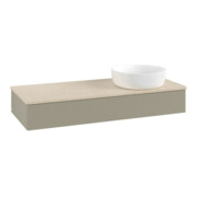V&B Waschtischunterschrank mit Frontstruktur Antao 120x19x50cm, WBP botti., st. Gr m Lac