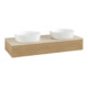 V&B Waschtischunterschrank mit Frontstruktur Antao 120x19x50cm, WBP-farbe botti., honey oak-3