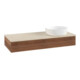 V&B Waschtischunterschrank mit Frontstruktur Antao 120x19x50cm, WBP-farbe botti., w. walnut-3