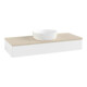 V&B Waschtischunterschrank mit Frontstruktur Antao 120x19x50cm, WBP-farbe botti., wh. m Lac-3
