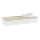 V&B Waschtischunterschrank mit Frontstruktur Antao 120x19x50cm, WBP-farbe botti., wh. m Lac-1