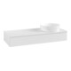 V&B Waschtischunterschrank mit Frontstruktur Antao 120x19x50cm, WBP-farbe Lac, glo wh. Lac