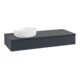V&B Waschtischunterschrank mit Frontstruktur Antao 120x19x50cm, WBP-farbe Lac, md bl. m Lac-1
