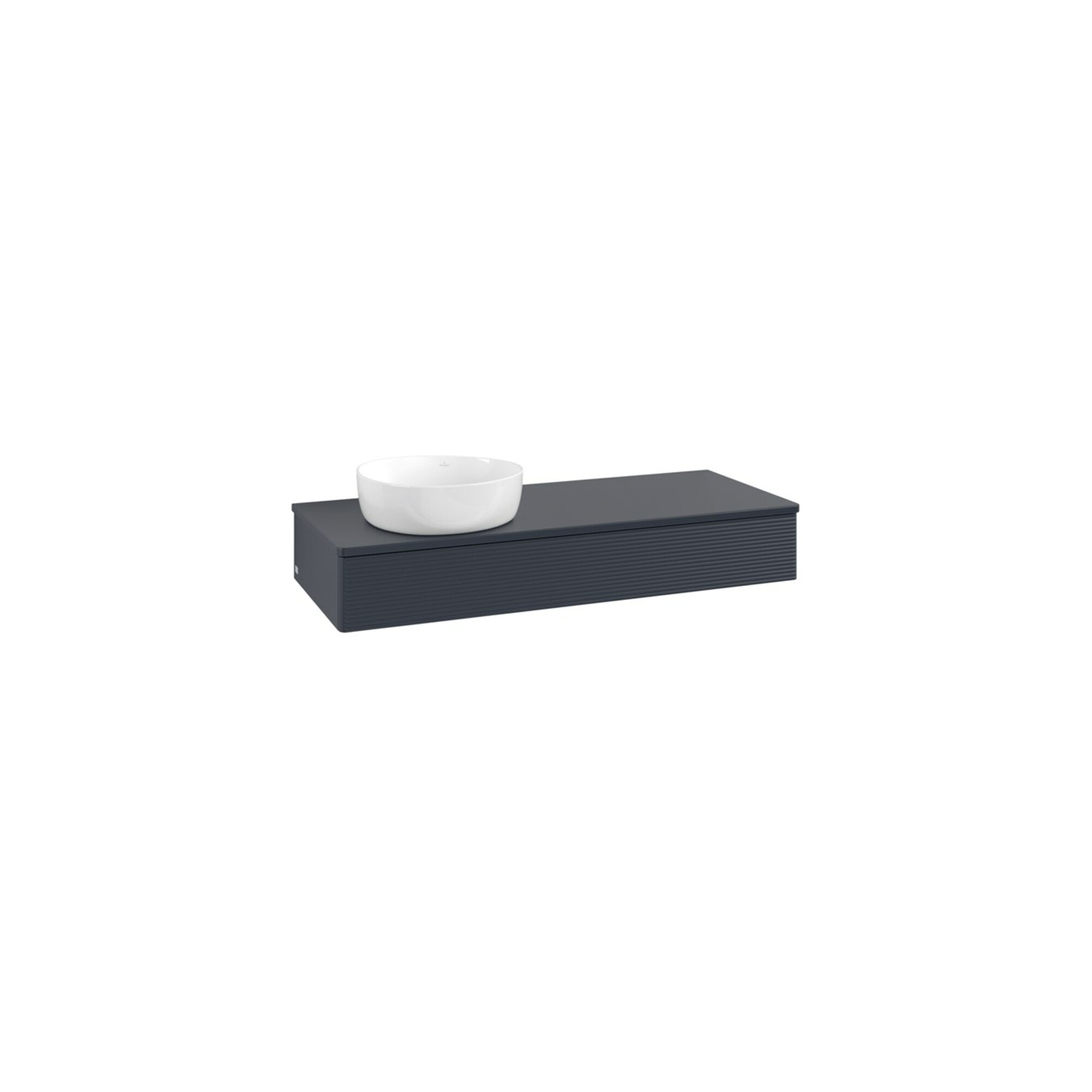 V&B Waschtischunterschrank mit Frontstruktur Antao 120x19x50cm, WBP-farbe Lac, md bl. m Lac ; Villeroy & Boch