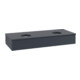 V&B Waschtischunterschrank mit Frontstruktur Antao 120x19x50cm, WBP-farbe Lac, md bl. m Lac-1
