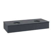 V&B Waschtischunterschrank mit Frontstruktur Antao 120x19x50cm, WBP-farbe Lac, md bl. m Lac