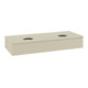 V&B Waschtischunterschrank mit Frontstruktur Antao 120x19x50cm, WBP-farbe Lac, si Gr m Lac-1