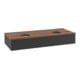 V&B Waschtischunterschrank mit Frontstruktur Antao 120x19x50cm, WBP-farbe w. wal, bla m Lac-3