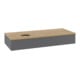 V&B Waschtischunterschrank mit Frontstruktur Antao 120x19x50cm, WBP hon. Oa, Anthrac. m Lac-1
