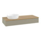 V&B Waschtischunterschrank mit Frontstruktur Antao 120x19x50cm, WBP hon. Oa, st. Gr m Lac-1