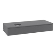 V&B Waschtischunterschrank mit Frontstruktur Antao 120x19x50cm, WBP Lac, Anthrac. m Lac