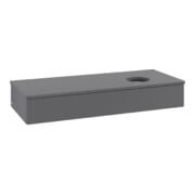 V&B Waschtischunterschrank mit Frontstruktur Antao 120x19x50cm, WBP Lac, Anthrac. m Lac-3