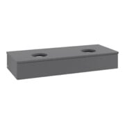 V&B Waschtischunterschrank mit Frontstruktur Antao 120x19x50cm, WBP Lac, Anthrac. m Lac-4