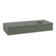 V&B Waschtischunterschrank mit Frontstruktur Antao 120x19x50cm, WBP Lac, lea gre. m Lac-3