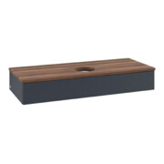 V&B Waschtischunterschrank mit Frontstruktur Antao 120x19x50cm, WBP w. wal, md bl. m Lac