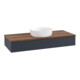 V&B Waschtischunterschrank mit Frontstruktur Antao 120x19x50cm, WBP w. wal, md bl. m Lac-3