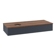 V&B Waschtischunterschrank mit Frontstruktur Antao 120x19x50cm, WBP w. wal, md bl. m Lac