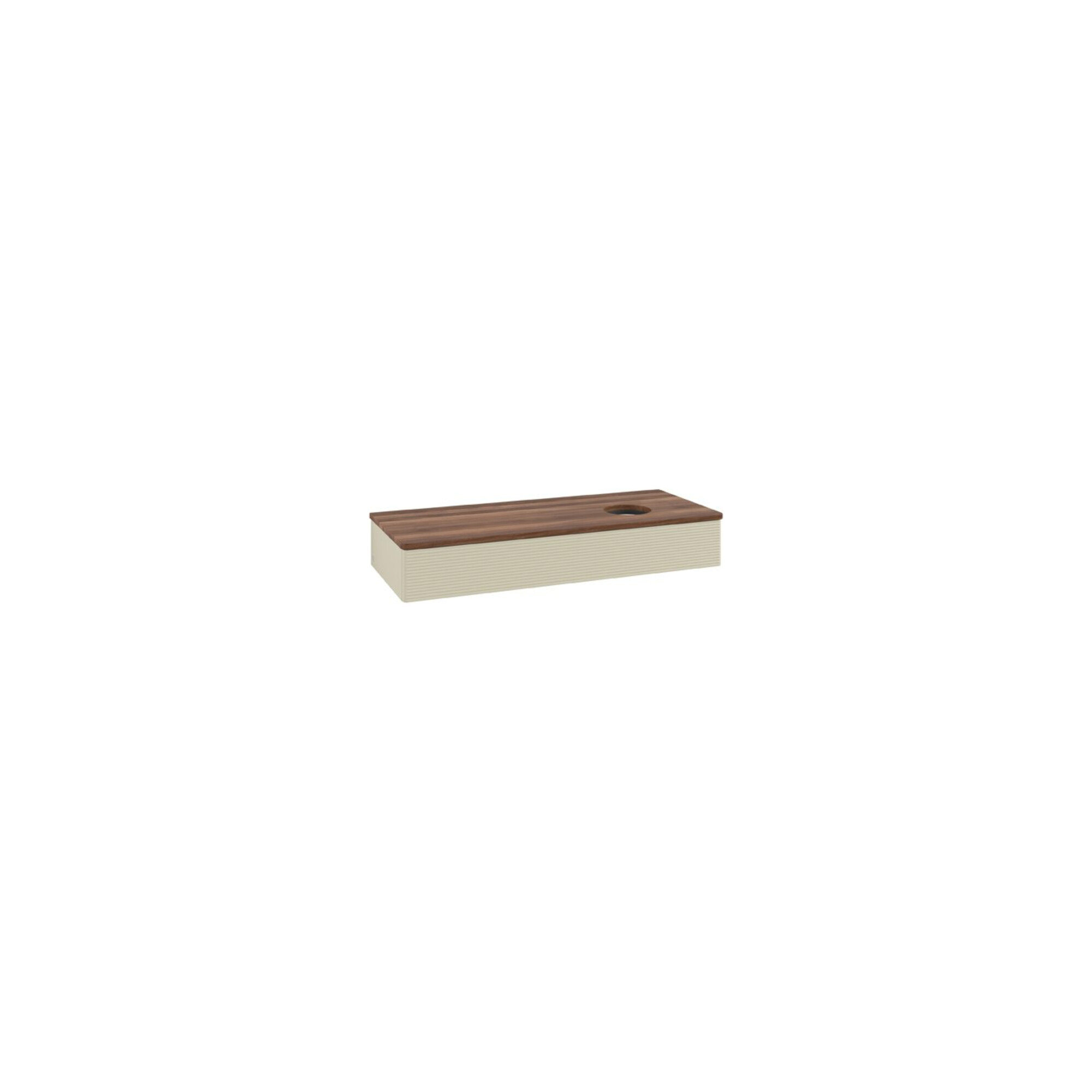 V&B Waschtischunterschrank mit Frontstruktur Antao 120x19x50cm, WBP w. wal, si Gr m Lac ; Villeroy & Boch