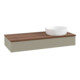 V&B Waschtischunterschrank mit Frontstruktur Antao 120x19x50cm, WBP w. wal, st. Gr m Lac-3