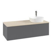 V&B Waschtischunterschrank mit Frontstruktur Antao 120x36x50cm, HL, WBP botti., A m Lac