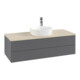 V&B Waschtischunterschrank mit Frontstruktur Antao 120x36x50cm, HL, WBP botti., A m Lac-1