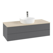 V&B Waschtischunterschrank mit Frontstruktur Antao 120x36x50cm, HL, WBP botti., A m Lac