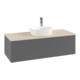 V&B Waschtischunterschrank mit Frontstruktur Antao 120x36x50cm, HL, WBP botti., A m Lac-3