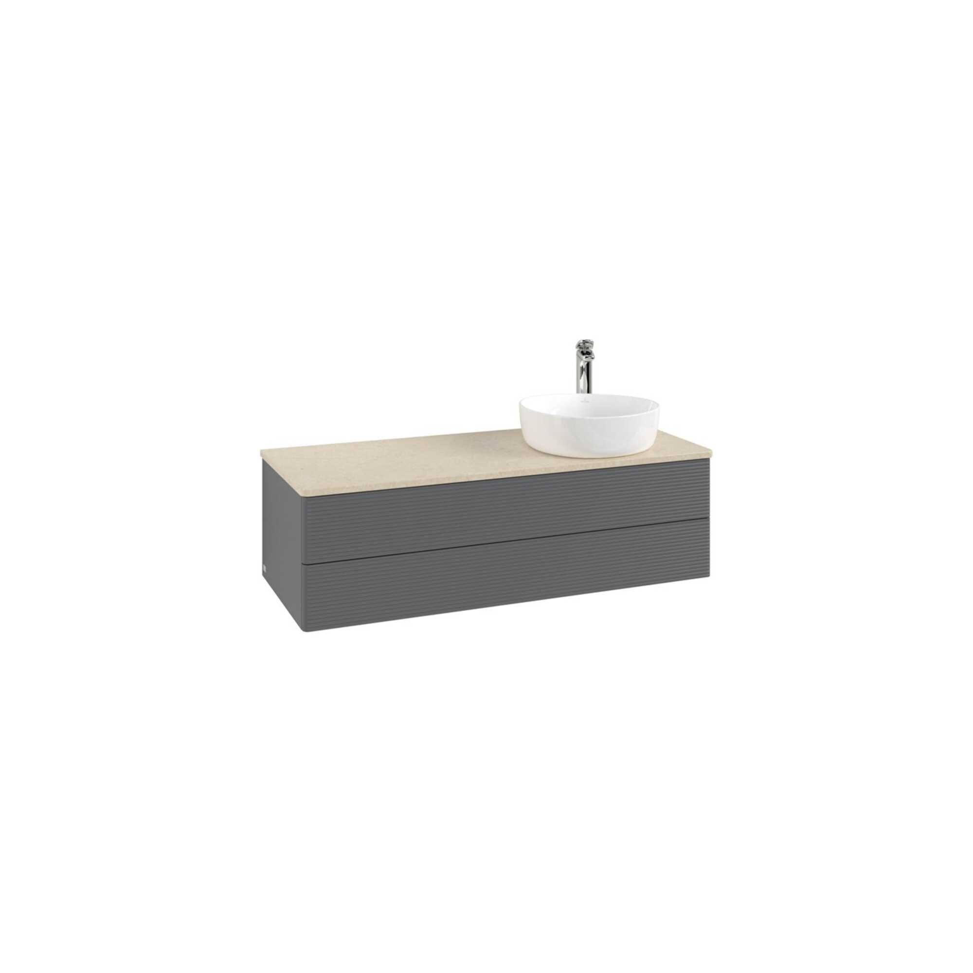 V&B Waschtischunterschrank mit Frontstruktur Antao 120x36x50cm, HL, WBP botti., A m Lac ; Villeroy & Boch