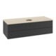 V&B Waschtischunterschrank mit Frontstruktur Antao 120x36x50cm, HL, WBP botti., bla m Lac-3