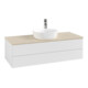 V&B Waschtischunterschrank mit Frontstruktur Antao 120x36x50cm, HL, WBP botti., glo wh. Lac-1