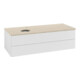 V&B Waschtischunterschrank mit Frontstruktur Antao 120x36x50cm, HL, WBP botti., glo wh. Lac-1