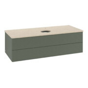 V&B Waschtischunterschrank mit Frontstruktur Antao 120x36x50cm, HL, WBP botti., le g. m Lac