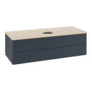 V&B Waschtischunterschrank mit Frontstruktur Antao 120x36x50cm, HL, WBP botti., md b m Lac