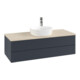 V&B Waschtischunterschrank mit Frontstruktur Antao 120x36x50cm, HL, WBP botti., md b m Lac-3
