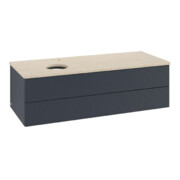 V&B Waschtischunterschrank mit Frontstruktur Antao 120x36x50cm, HL, WBP botti., md b m Lac