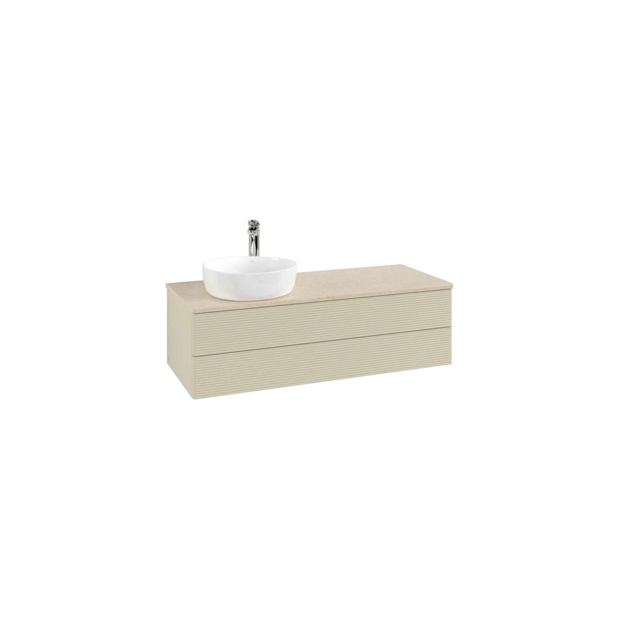 V&B Waschtischunterschrank mit Frontstruktur Antao 120x36x50cm, HL, WBP botti., si Gr m Lac ; Villeroy & Boch