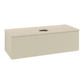 V&B Waschtischunterschrank mit Frontstruktur Antao 120x36x50cm, HL, WBP botti., si Gr m Lac