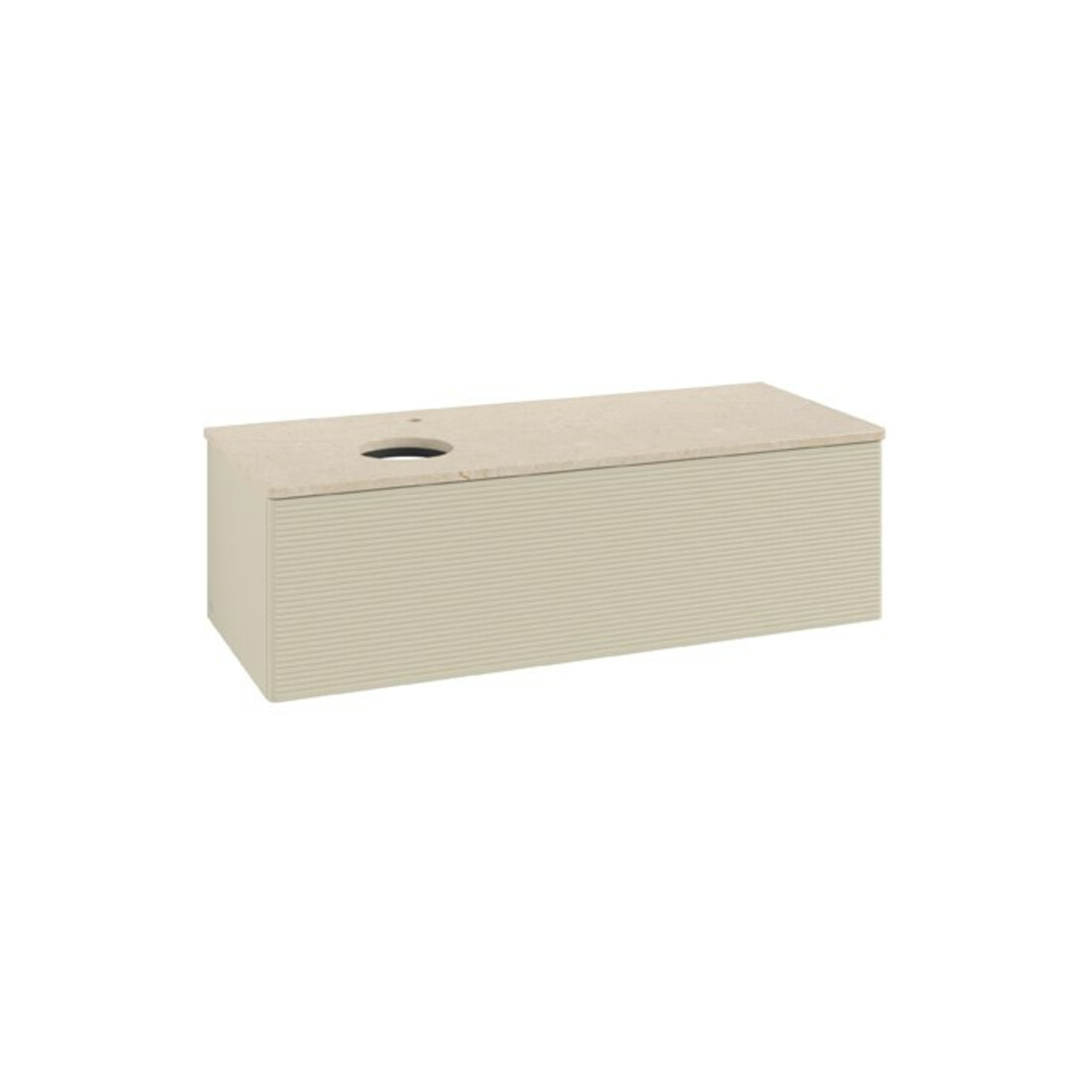 V&B Waschtischunterschrank mit Frontstruktur Antao 120x36x50cm, HL, WBP botti., si Gr m Lac
