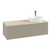 V&B Waschtischunterschrank mit Frontstruktur Antao 120x36x50cm, HL, WBP botti., st Gr m Lac