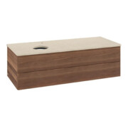 V&B Waschtischunterschrank mit Frontstruktur Antao 120x36x50cm, HL, WBP botti., w. wal